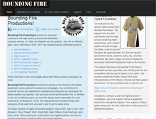 Tablet Screenshot of boundingfire.com
